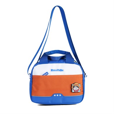 Relaxion 1814 Turuncu Erkek Çocuk 3lü İlkokul Çanta Seti Ortopedik & Geniş İç Hacim Su Geçirmez