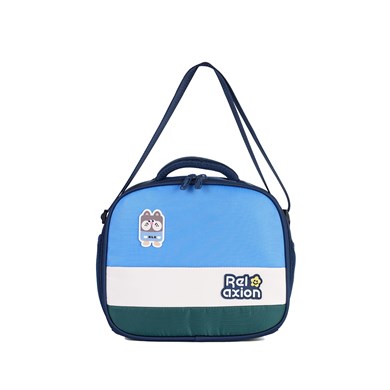 Relaxion 1816 3lü İlkokul Çanta Seti Lacivert - Fanus Aksesuarlı, Ortopedik Sırt Destekli Okul Çantası, Beslenme Çantası ve Kalemlik