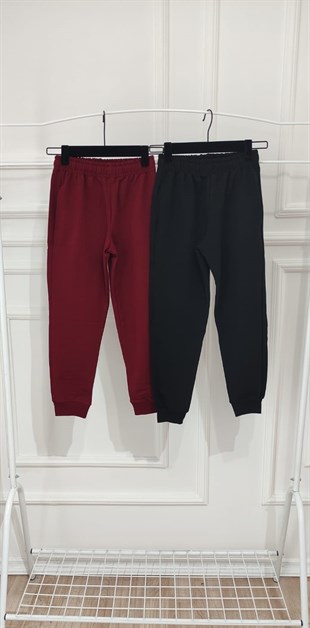 UNISEX ÇOCUK 2Lİ LASTİKLİ PAÇA EŞOFMAN ALTI