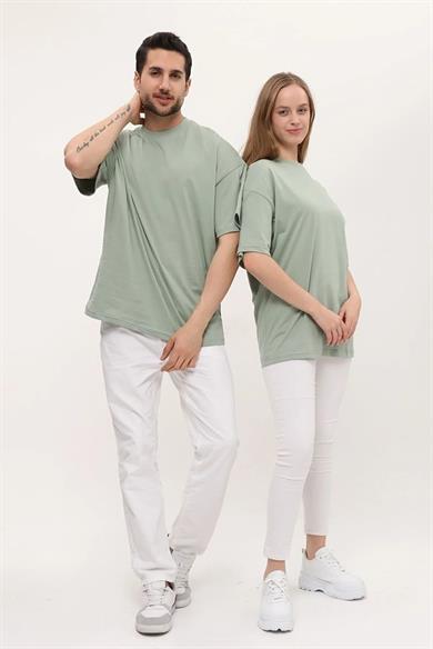 Unisex Kısa Kol Basic 14 Şubat Sevgililer Günü Çift Kombin Tişört (2 Adet)