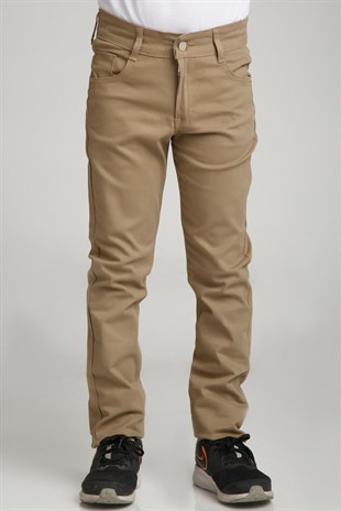 UNISEX SPOR MODEL CAMEL CANVAS PANTOLON