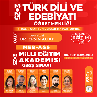 2025 TÜRK DİLİ VE EDEBİYATI ÖĞRETMENLİĞİ ÖABT + GYGK + EĞİTİM BİLİMLERİ | VİDEO DERS