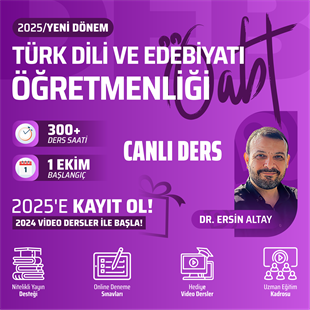 2025 TÜRK DİLİ VE EDEBİYATI ÖĞRETMENLİĞİ ÖABT | CANLI DERS