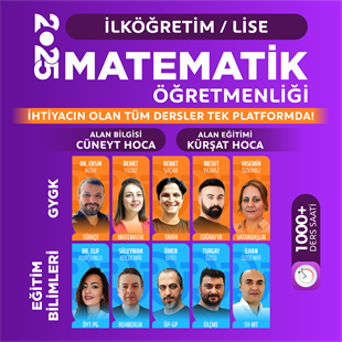 MATEMATİK ÖABT 2025 + EĞİTİM BİLİMLERİ 2025 + GYGK 2025