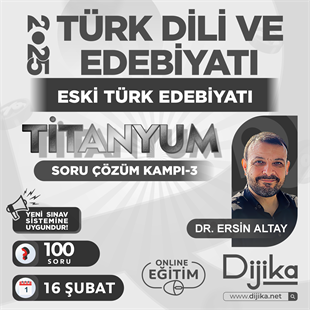 TÜRK DİLİ VE EDEBİYATI ÖABT / ESKİ TÜRK EDEBİYATI TİTANYUM SORU ÇÖZÜM KAMPI