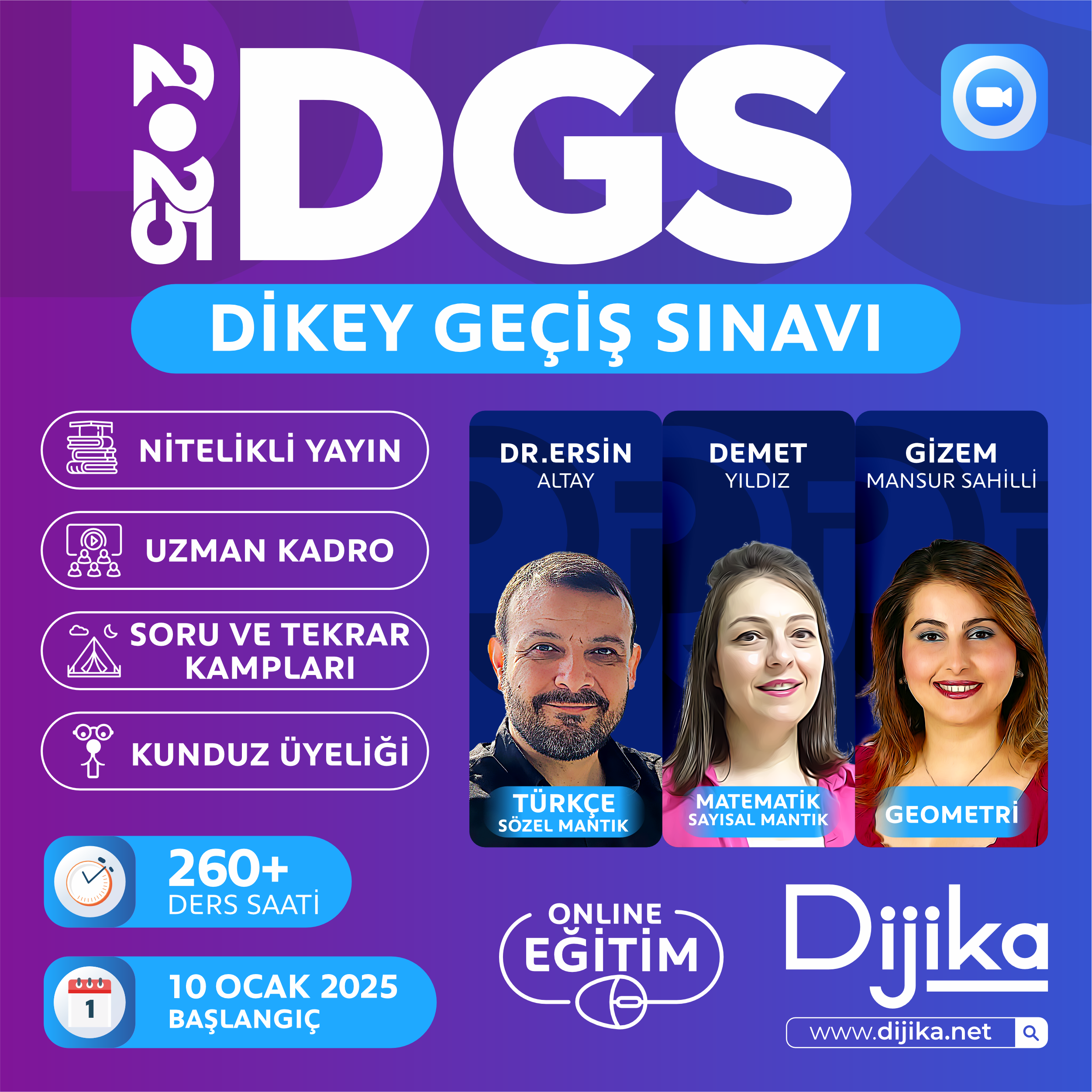 2025 DİKEY GEÇİŞ SINAVI (DGS) HAZIRLIK | CANLI KURS