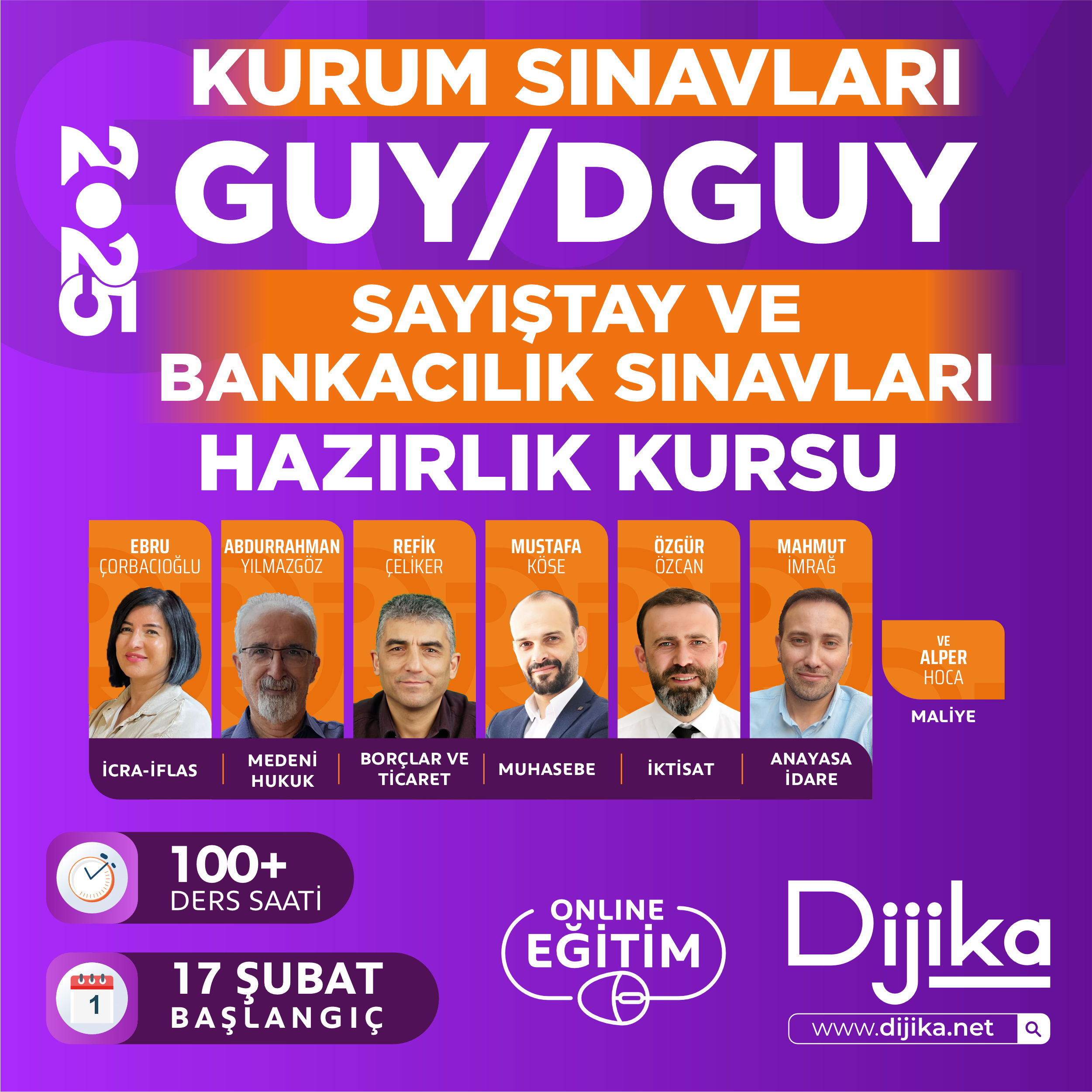 KURUM SINAVLARINA HAZIRLIK GUY/DGUY/SAYIŞTAY VE BANKACILIK SINAVLARI