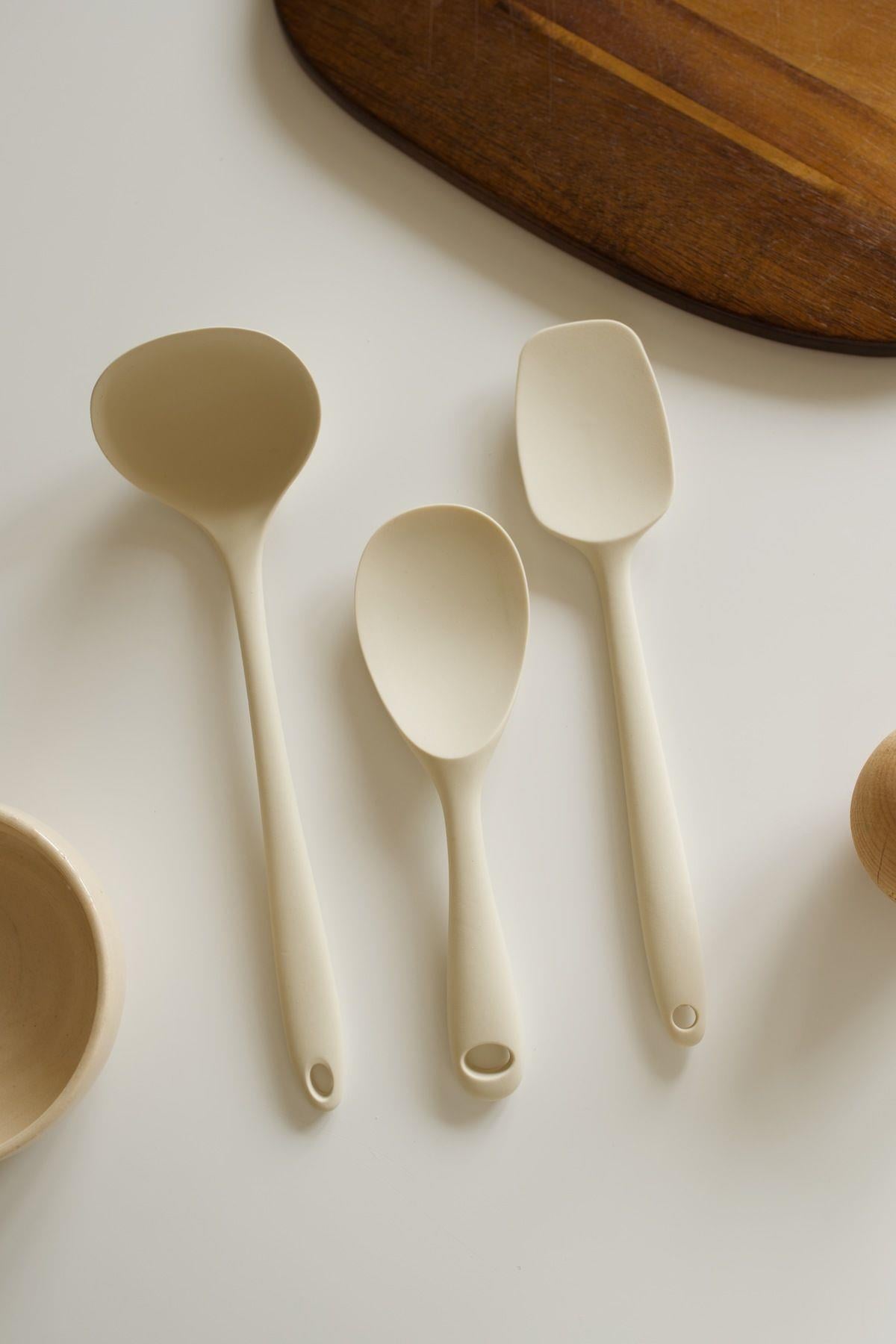 3 Parça Krem Silikon Servis Seti