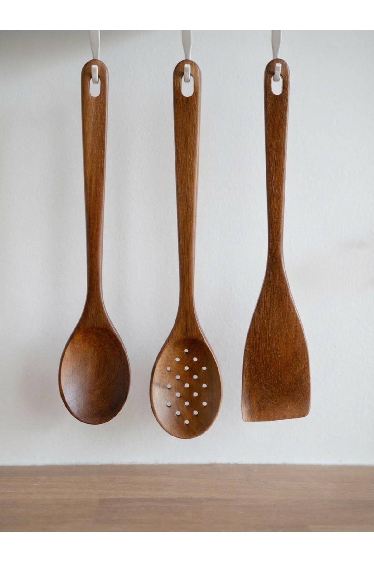 3'lü Akasya Mutfak Seti