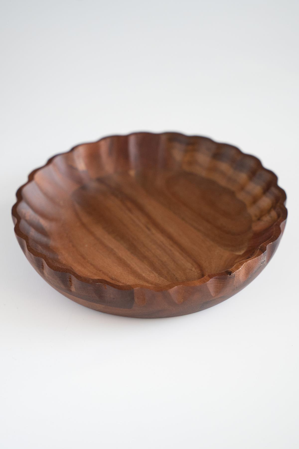 Akasya Kenar Detaylı Sunum Tabağı (20 cm)