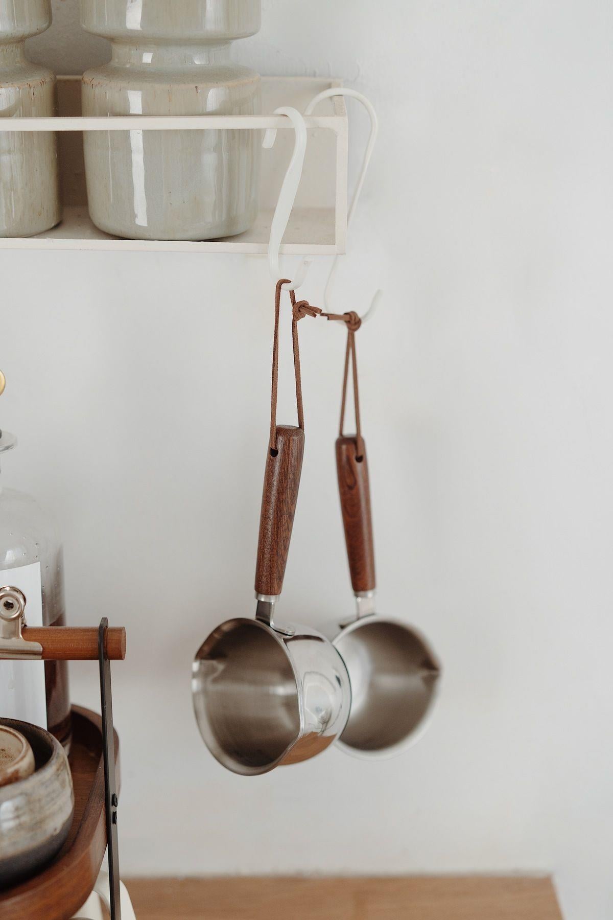 Akasya Saplı Ölçü Kaşığı (Paslanmaz Çelik)