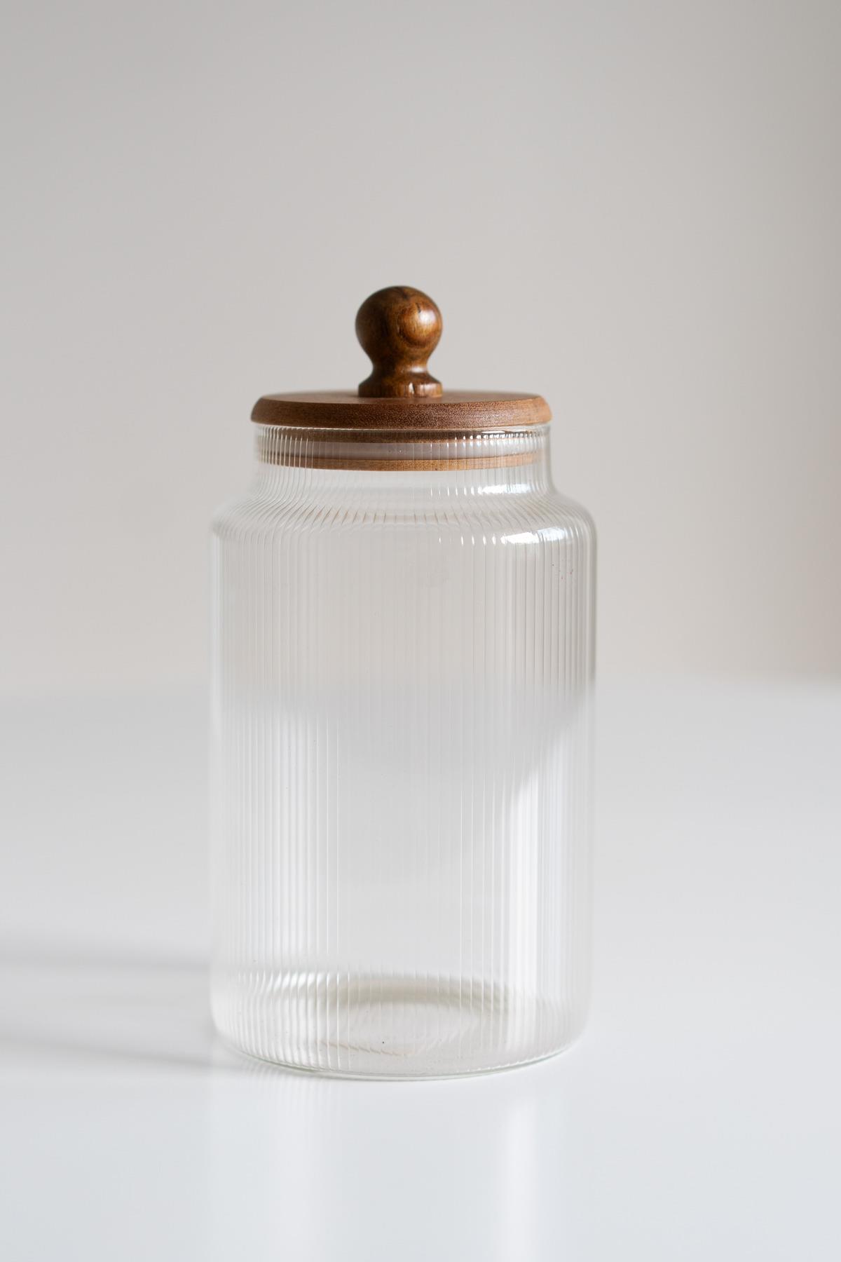 BALL Büyük Boy Akasya Kapaklı Kavanoz (1700 ml )
