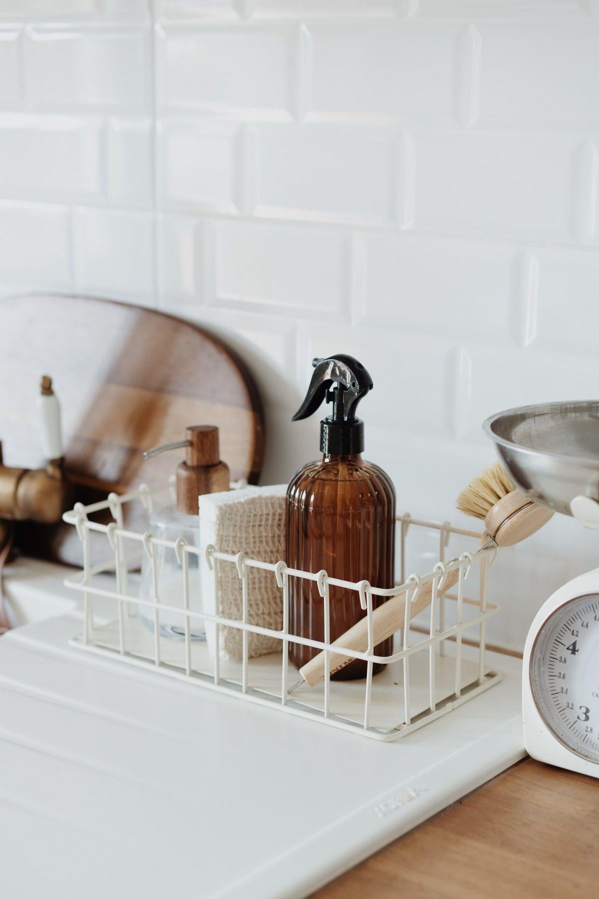 Metal Krem Tel Organizer