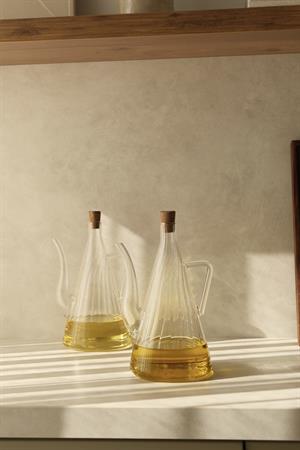 2li Akasya Tıpalı Çizgili Model İbrik Yağdanlık (750ML)