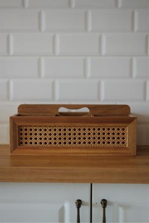 6 Bölmeli Akasya Hazeran Detaylı Organizer (18 x 36 cm)