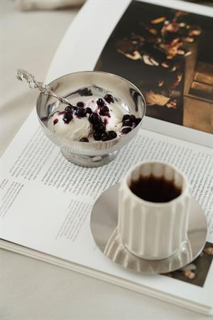 6lı Metal Çay Tabağı (Paslanmaz Çelik)