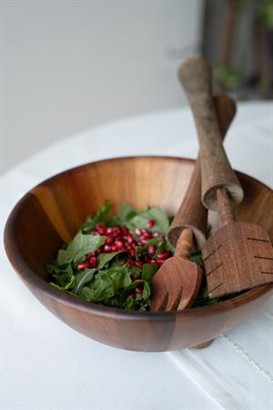 Akasya Ayaklı Salata & Meyve Kasesi
