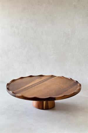 Akasya Pasta Standı (Dalgalı Kenar)