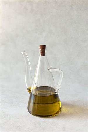 Akasya Tıpalı Borosilikat Cam Yağdanlık (500 ml)