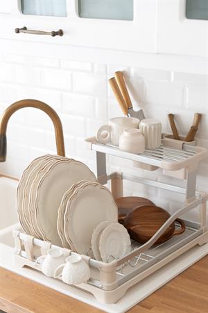 BUL-004 Alüminyum 2 Katlı Bulaşıklık (Paslanmaz)