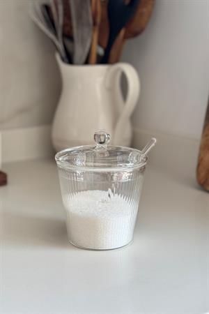 Cam Çizgili Model Kaşıklı Şekerlik