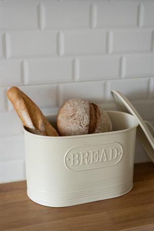 Galvaniz Kapaklı Ekmeklik - Bread (Bej Renk)