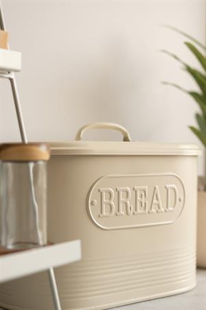 Galvaniz Kapaklı Ekmeklik - Bread (Bej Renk)