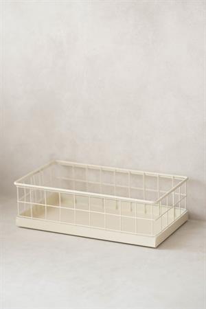 Galvaniz Krem Renk Organizer Tel Tepsi