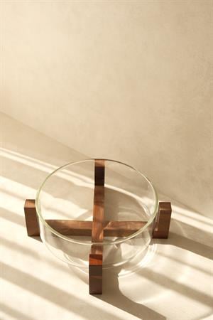 Grande Cam &Akasya Standlı Servis Kasesi (20 cm)
