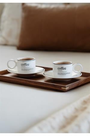 Modern Coffee 2li Porselen Fincan Seti