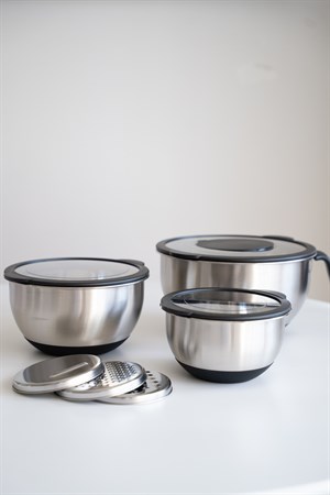 ProKitchen 304 Çelik Rende Aparatlı Saklama ve Hazırlık Seti