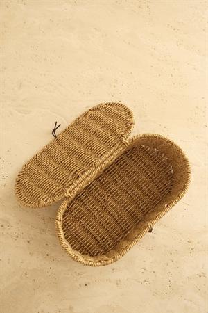Rattan Oval Düzenleyici Sepet