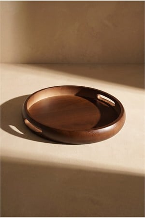 Rovan Yuvarlak Akasya Tepsi (35cm)