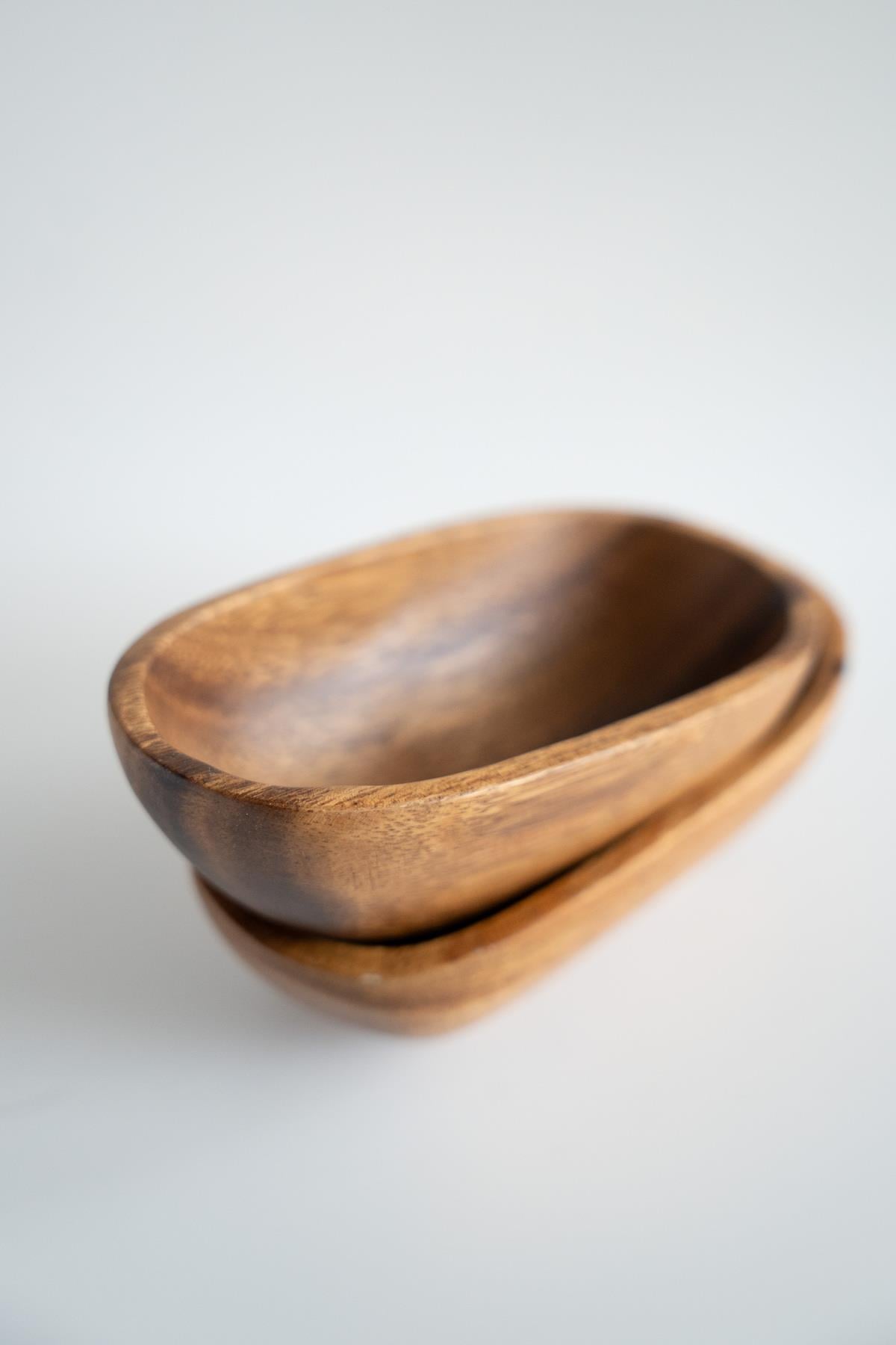 2'li Akasya Mini Oval Kase