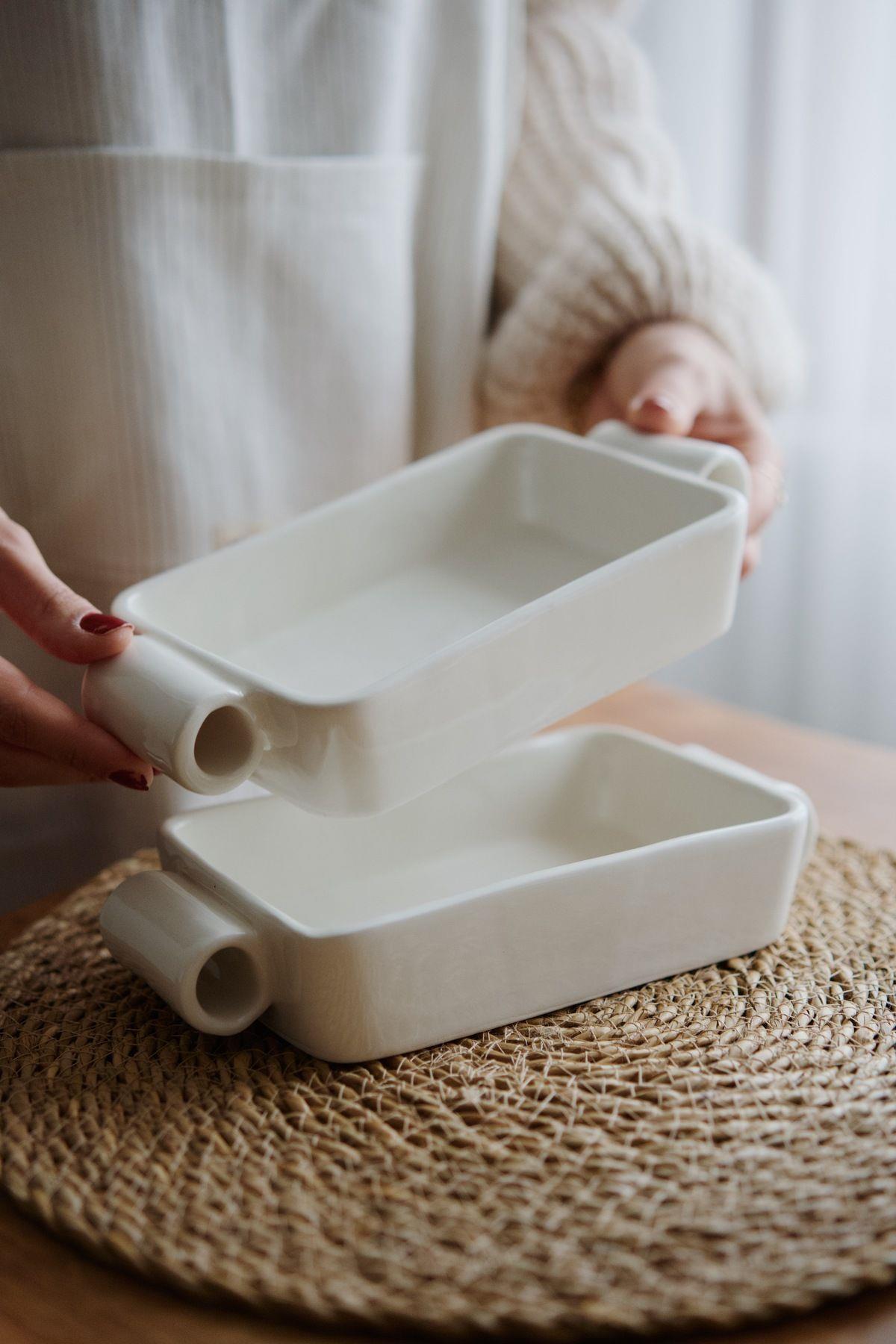 2'li Dikdörgen Seramik Kasesi