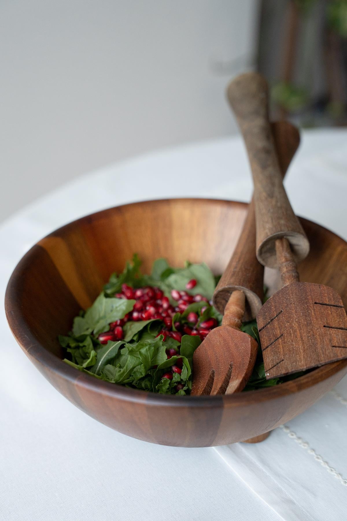 Akasya Ayaklı Salata & Meyve Kasesi