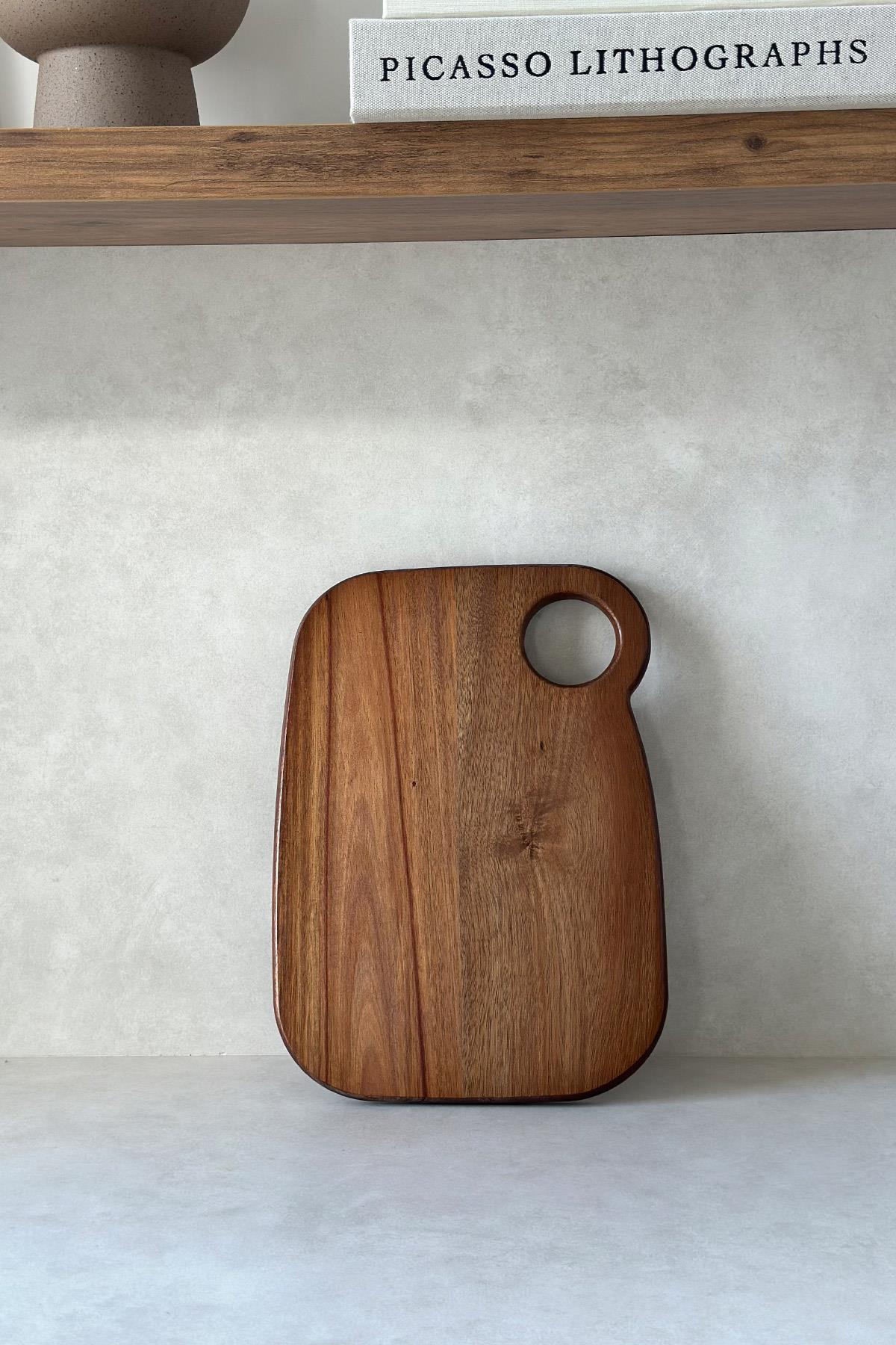 Akasya Oval Kesme Tahtası (31,5x23cm)