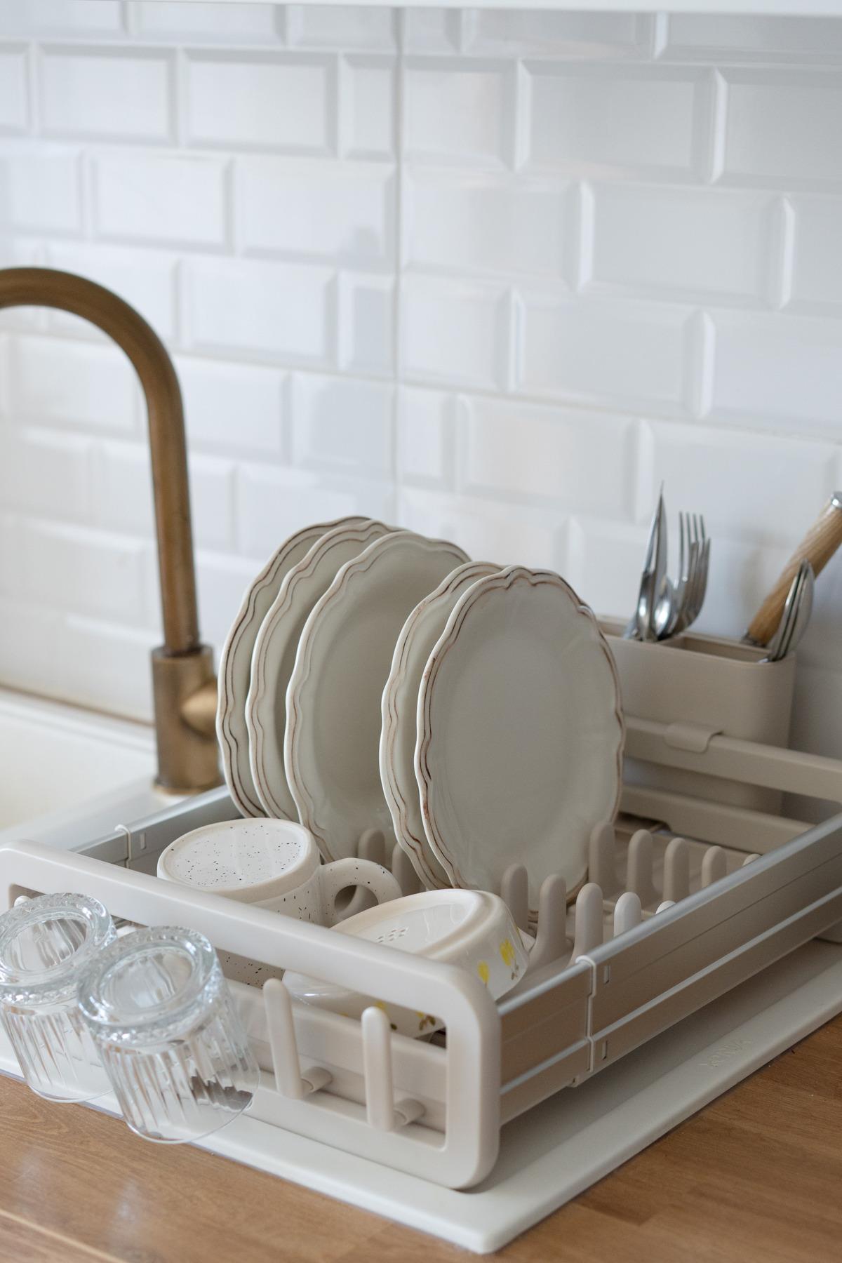 BULL-003 Alüminyum Tek Katlı Açılır Bulaşıklık (Paslanmaz)