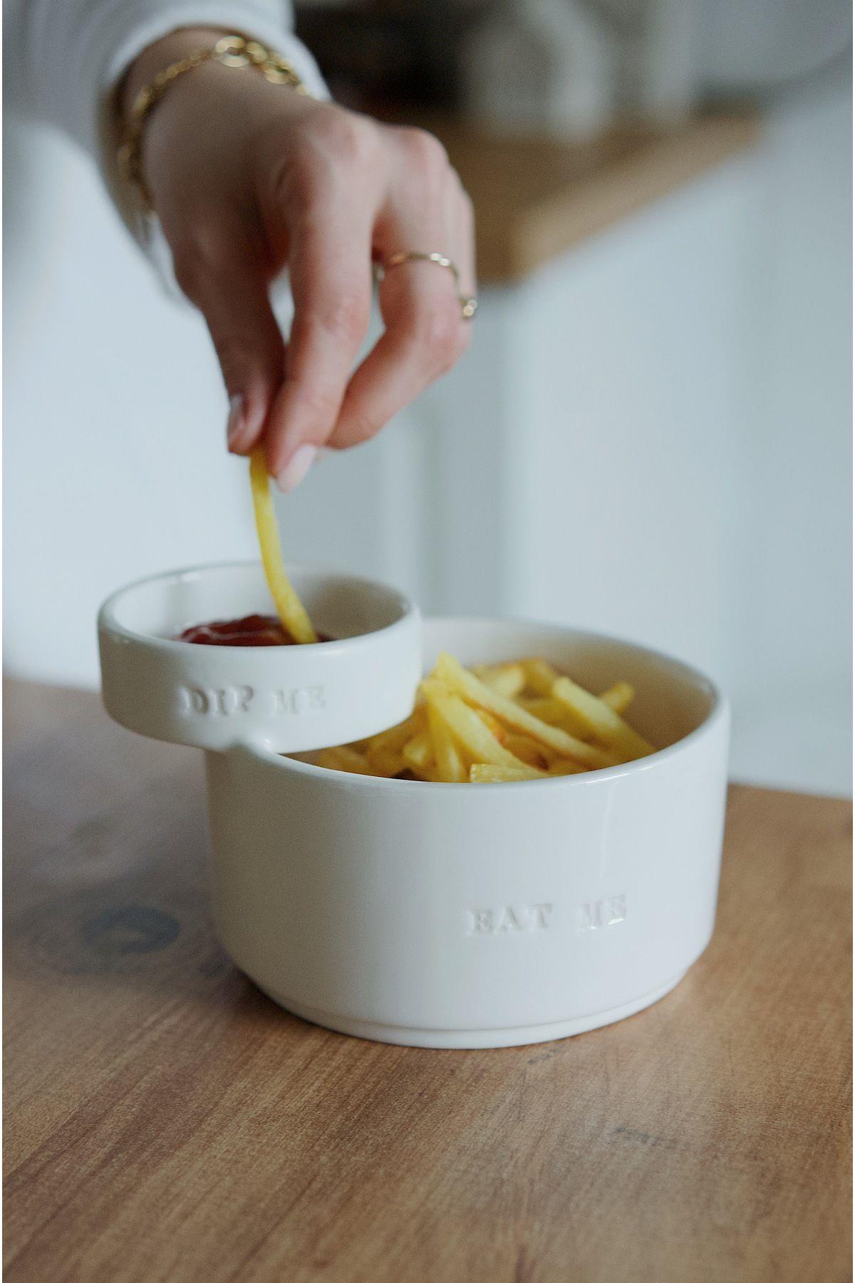 Eat Me-Dip Me Sosluklu Tabak (15 cm)