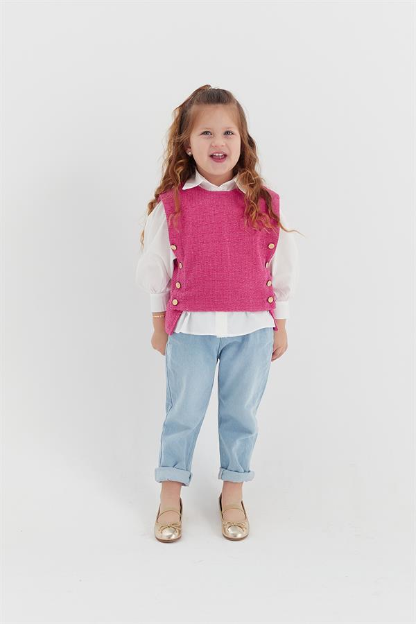 Adel Kids Süveter Fuşya