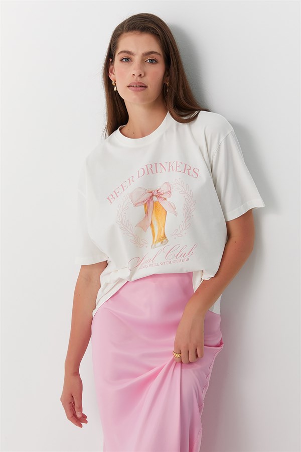 Beer Drinkers T-Shirt Ekru