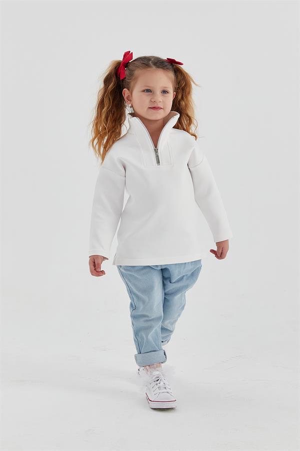 Çocuk Scuba Sweat Beyaz