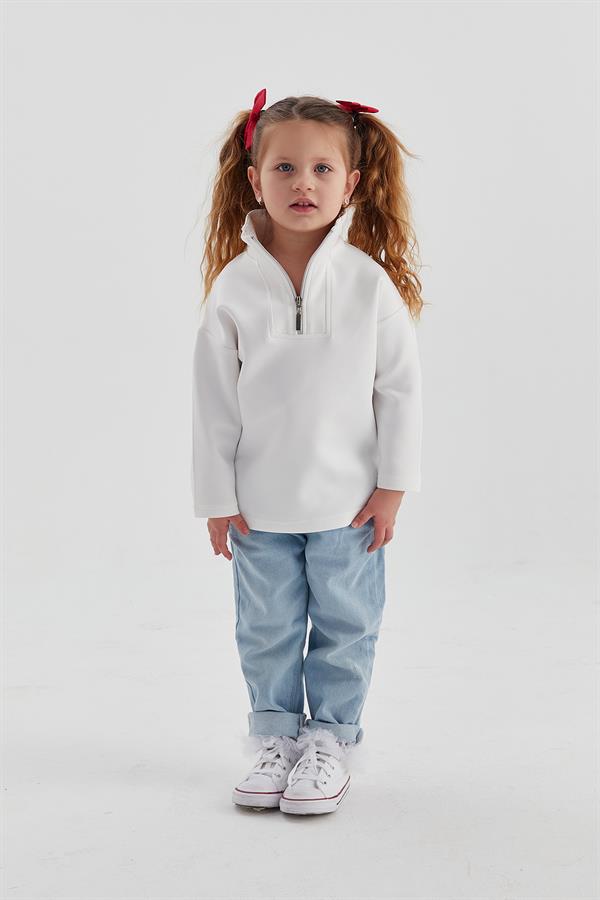 Çocuk Scuba Sweat Beyaz