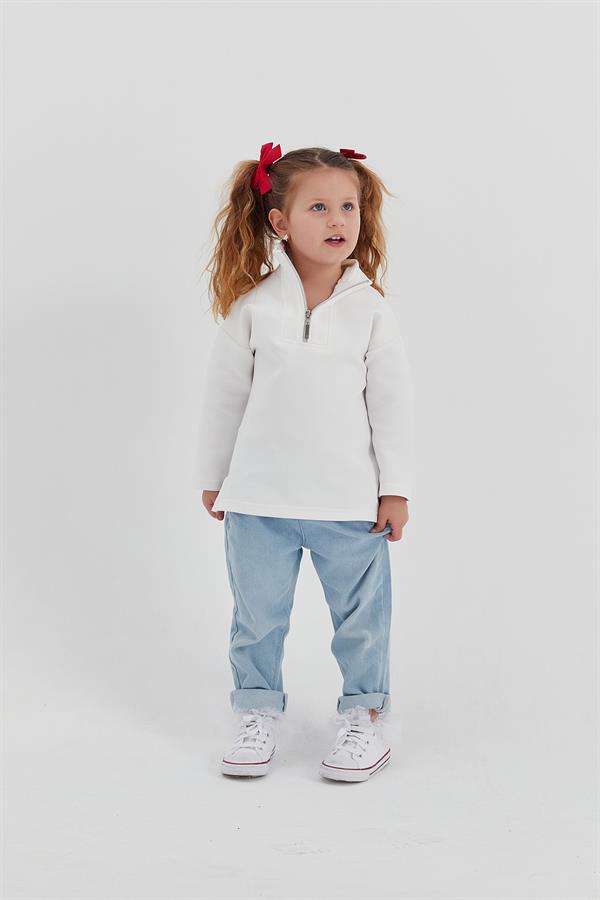 Çocuk Scuba Sweat Beyaz