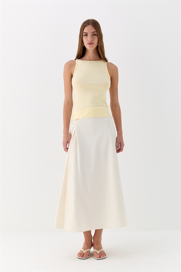 Halter Yaka Body Sarı
