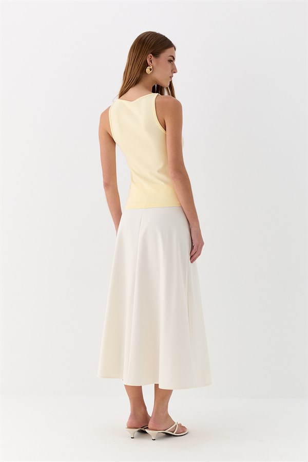 Halter Yaka Body Sarı