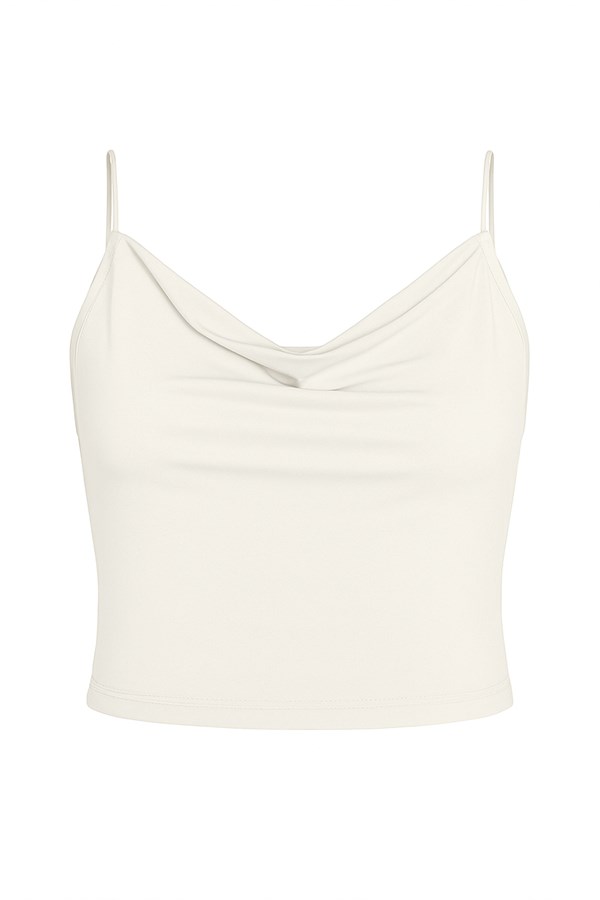 İp Askılı Bluz Ekru