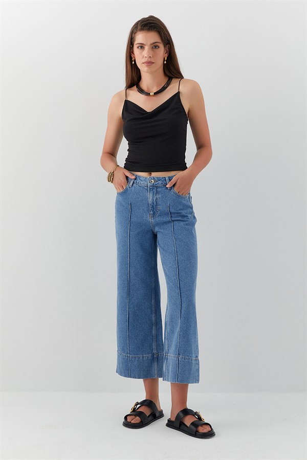 İp Askılı Bluz Siyah