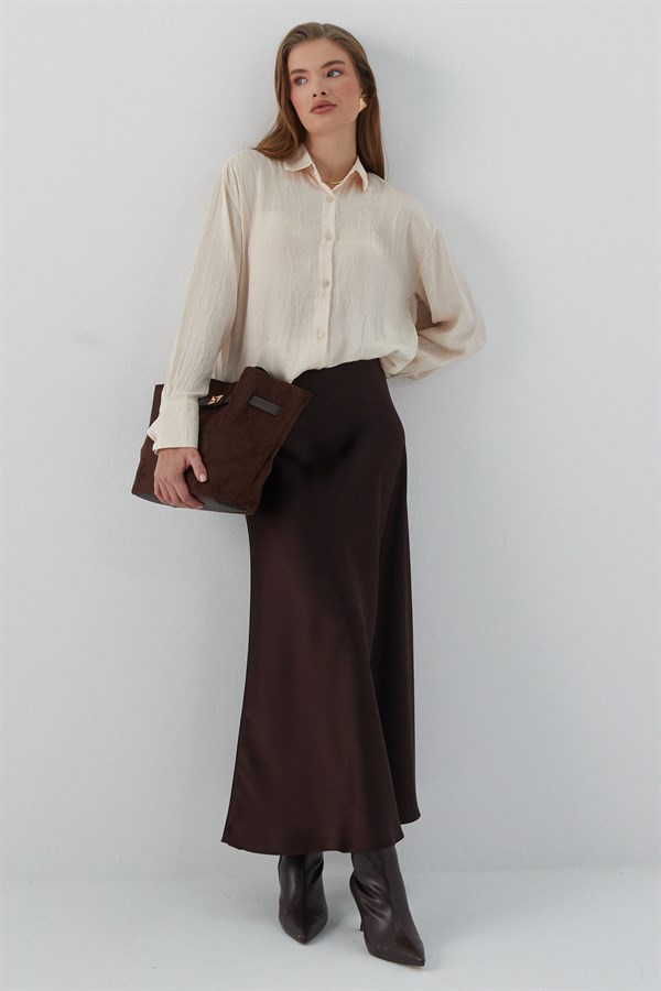 Krinkıl Gömlek Bej