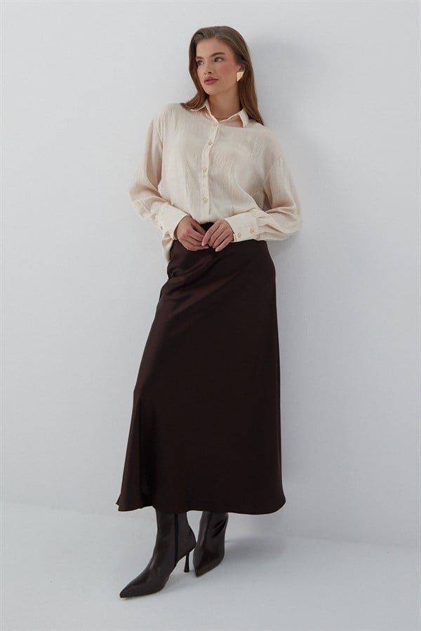 Krinkıl Gömlek Bej